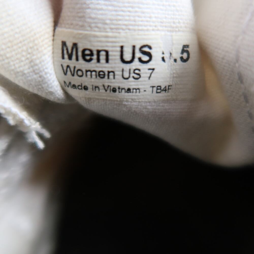 Vans Shoes Womens 7 Boat Shoe Sneakers Canvas White Casual Two Eye Trainer White - Picture 11 of 12